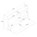 Escritorio plegable Rautalampi con 2 compartimentos aglomerado Escritorio plegable Rautalampi con 2 compartimentos aglomerado Roble