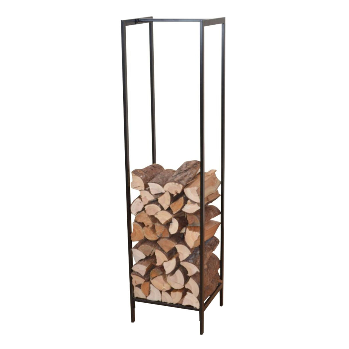 Soporte para leña Taarbæk duradero acero