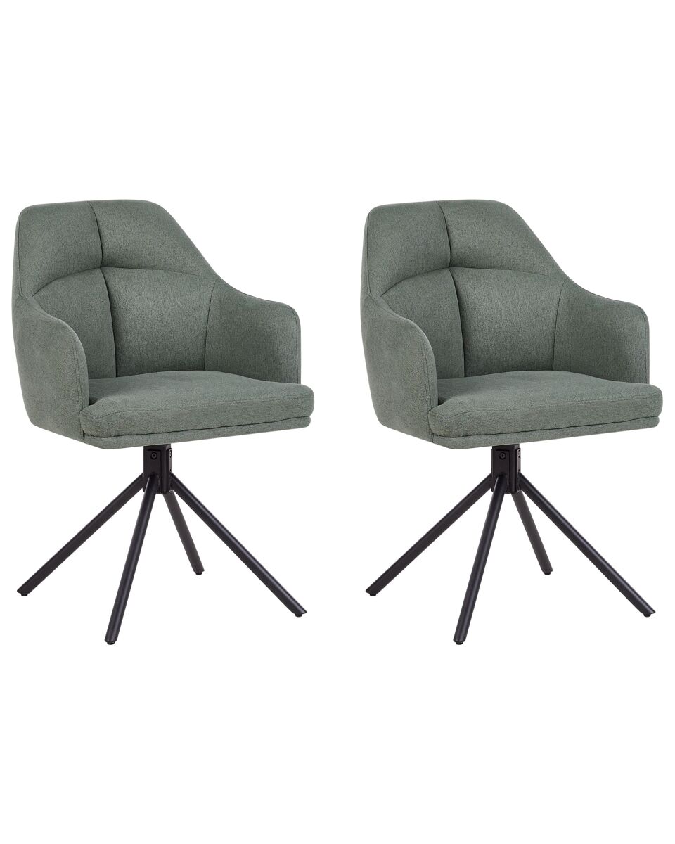 Beliani Silla de comedor MIRA Verde