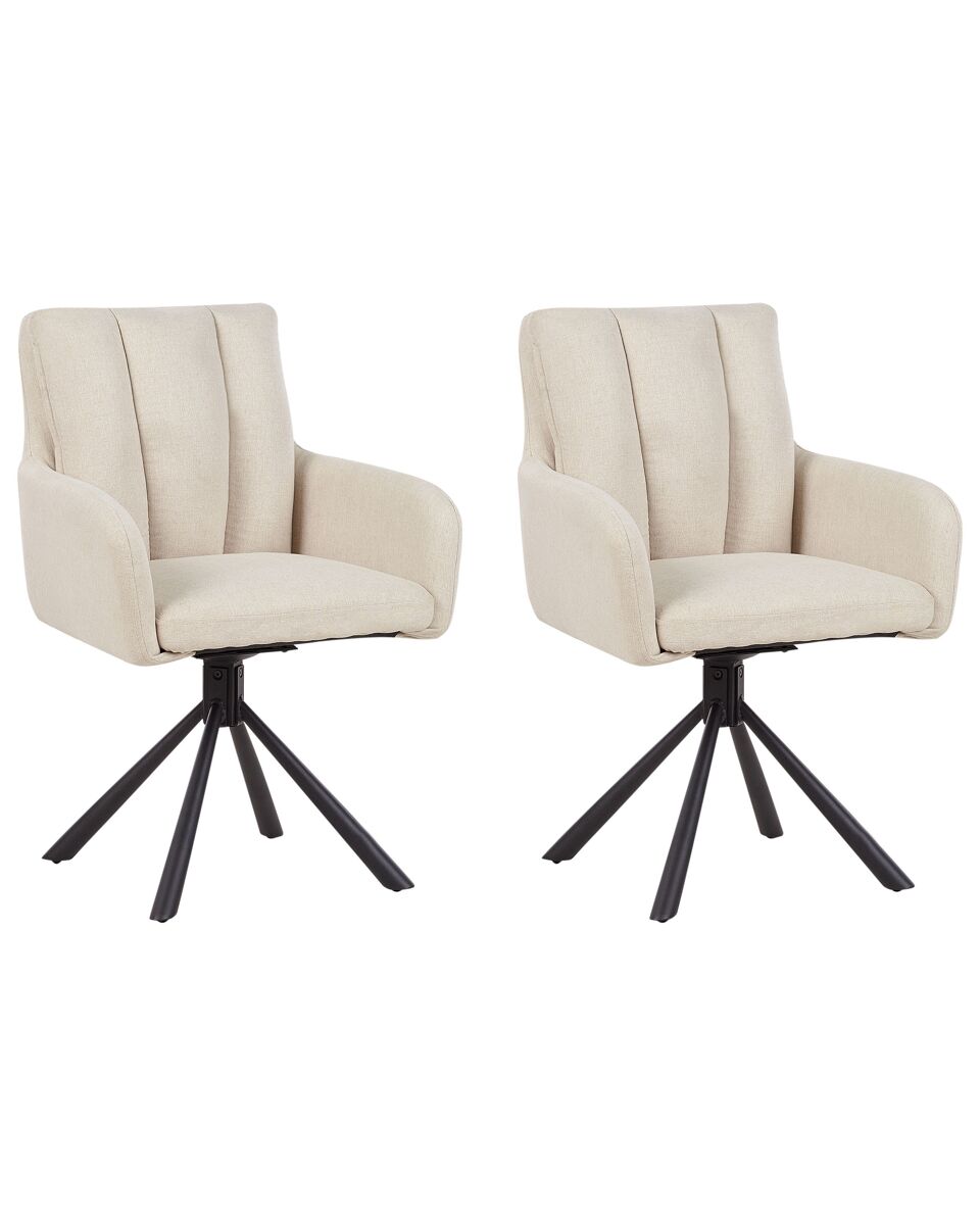 Beliani Silla de comedor SARDOAL Beige