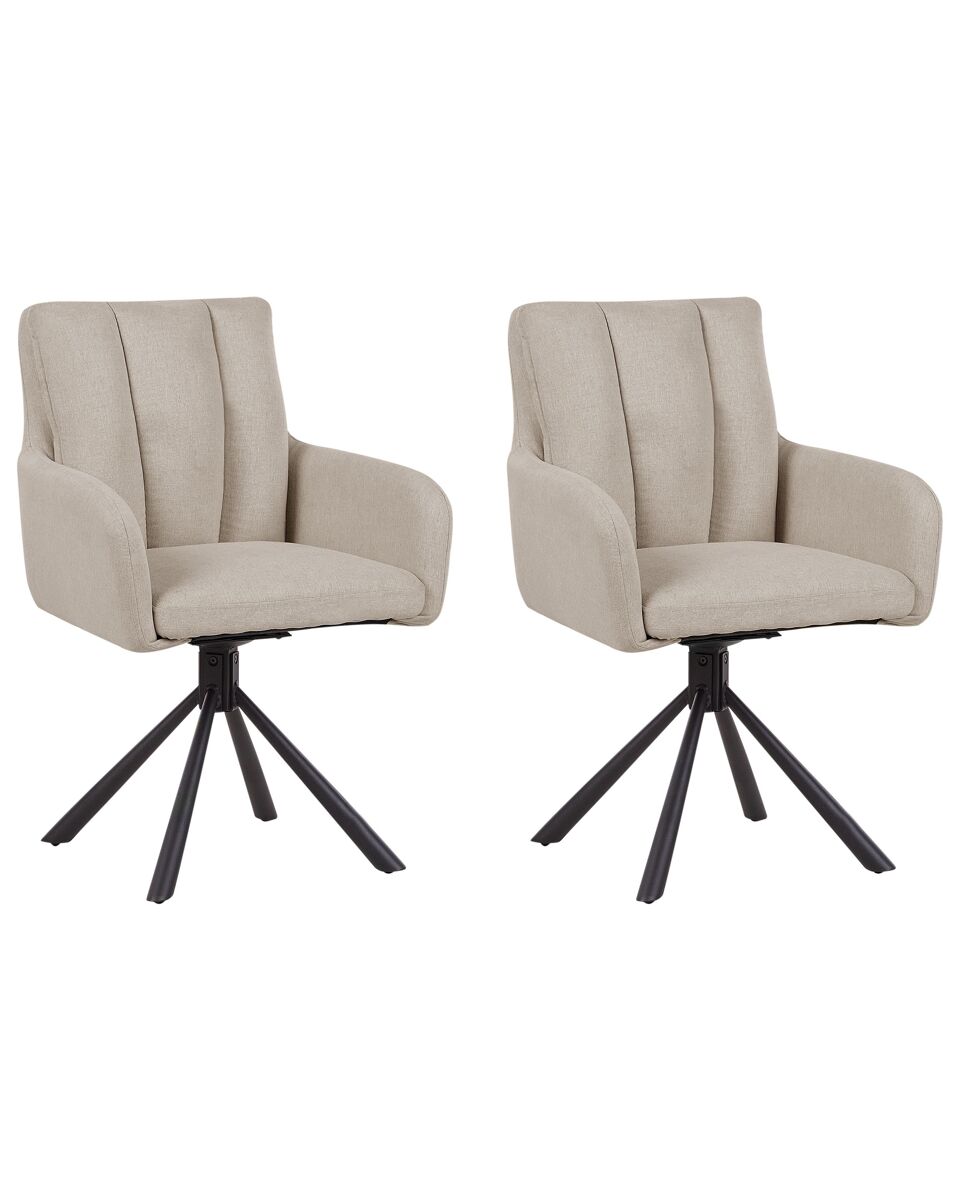 Beliani Silla de comedor SARDOAL Gris