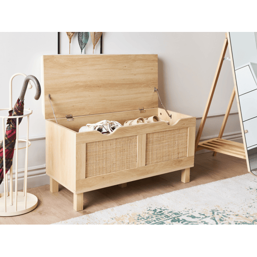 Beliani Banco de cama Aglomerado de madeira WASHINGTON