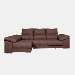 Sofá-cama Yago Chaise Longue. Poltrona reclinável, com Arcon + 2 pufes