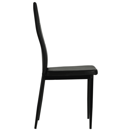vidaXL Cadeiras de jantar 4 pcs couro artificial preto vidaXL Cadeiras de jantar 4 pcs couro artificial preto