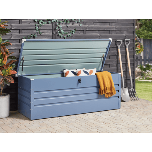 Caixa de arrumação CEBROSA Metal 165 cm 70 cm Azul
