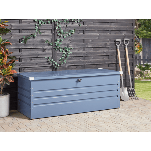 Caixa de arrumação CEBROSA Metal 165 cm 70 cm Azul