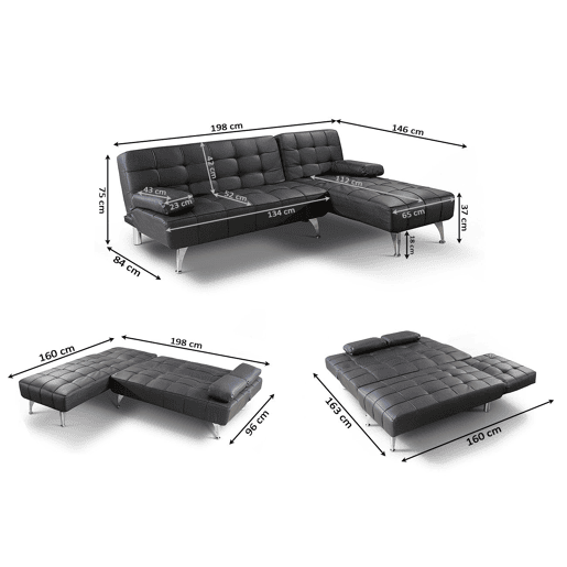 Sofá-cama Chaise Longue XS 198 cm