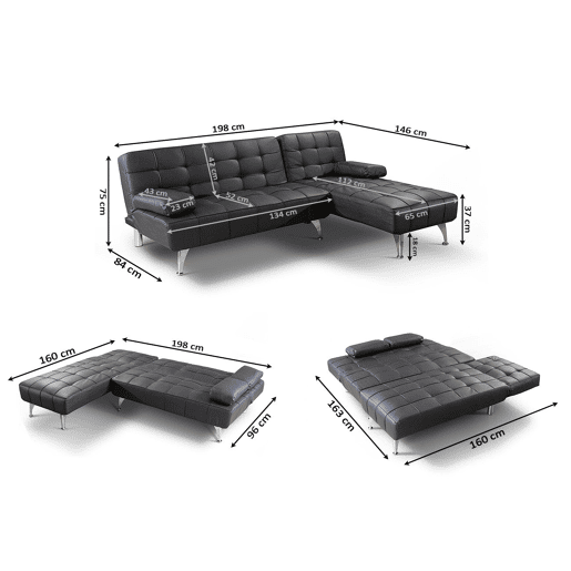 Sofá-cama Chaise Longue XS 198 cm