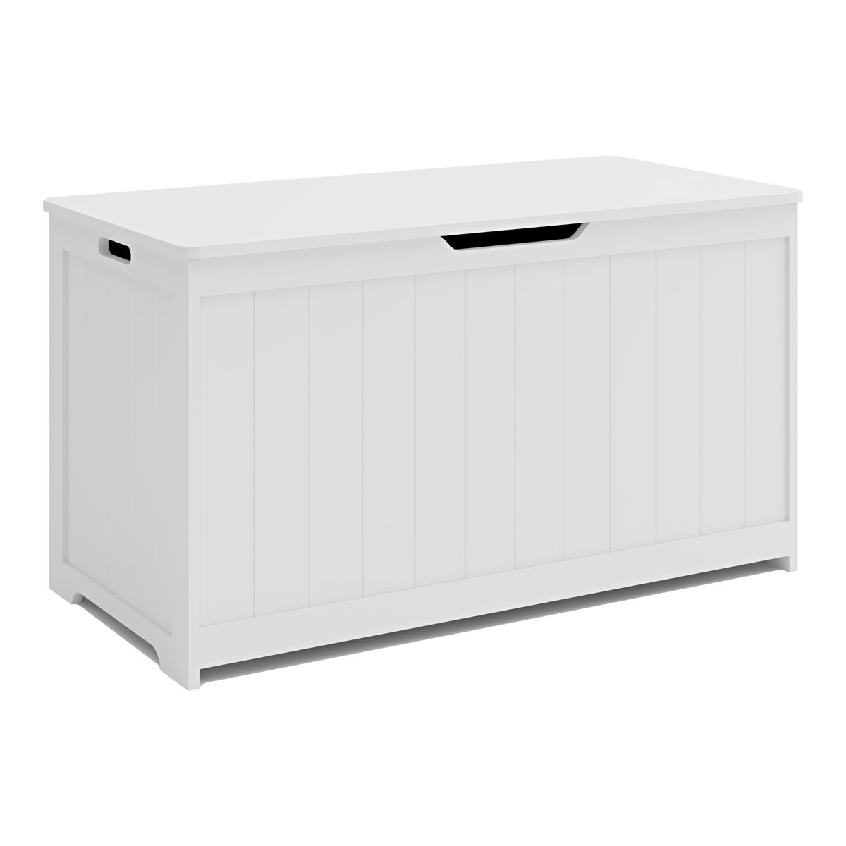 Baúl para juguetes podek 80x40x44,5 cm - blanco [en.casa]