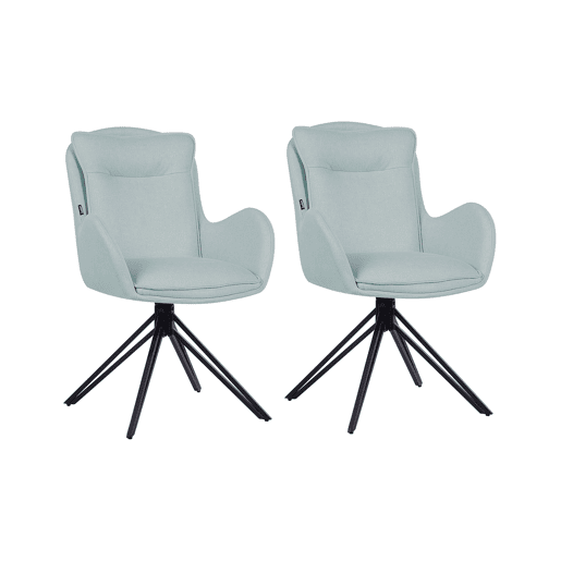 Conjunto de 2 cadeiras de jantar AVELAR Verde menta