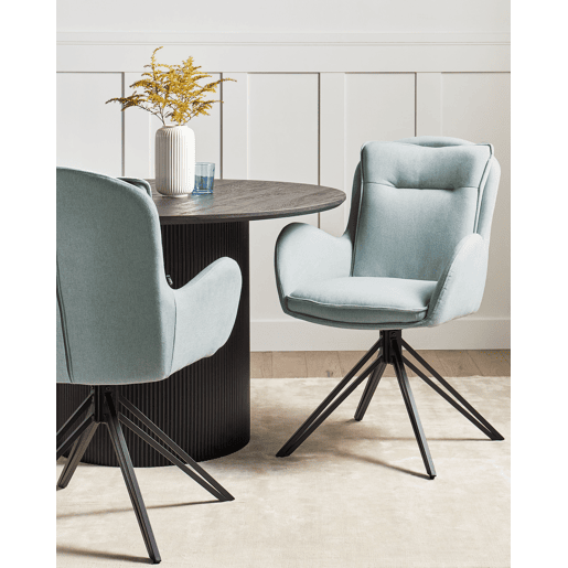 Conjunto de 2 cadeiras de jantar AVELAR Verde menta