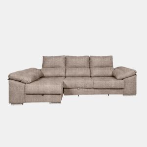 Sofá-cama Yago Chaise Longue. Poltrona reclinável, com Arcon + 2 pufes
