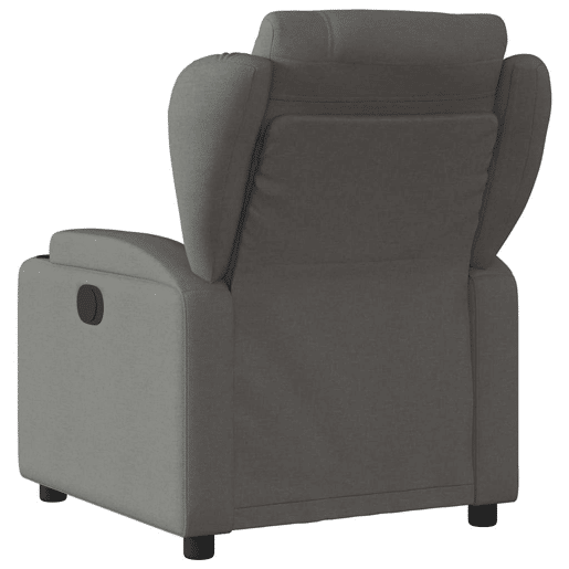 vidaXL Poltrona reclinável de massagens elétrica tecido cinza-escuro vidaXL Poltrona reclinável de massagens elétrica tecido cinza-escuro