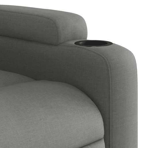 vidaXL Poltrona reclinável de massagens elétrica tecido cinza-escuro vidaXL Poltrona reclinável de massagens elétrica tecido cinza-escuro