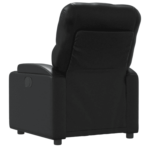 vidaXL Poltrona reclinável couro artificial preto vidaXL Poltrona reclinável couro artificial preto