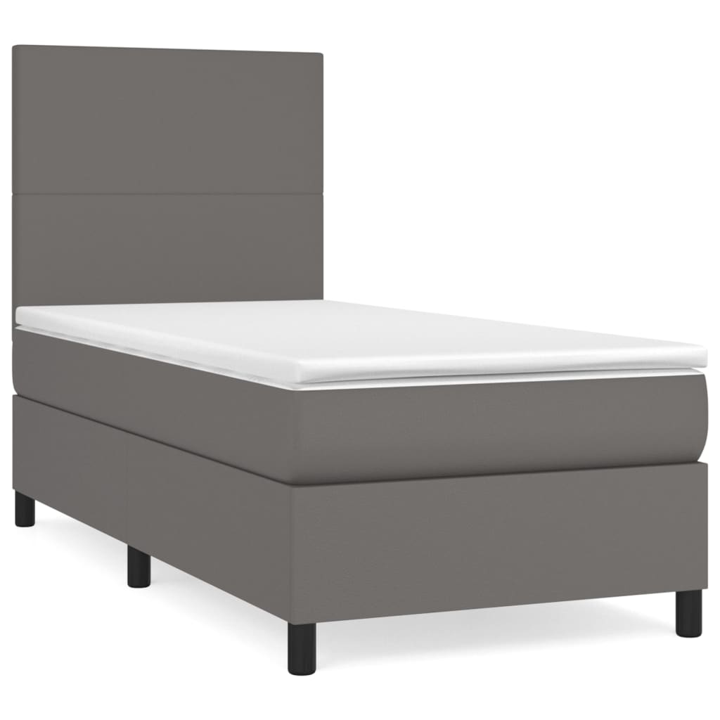 Cama box spring 90x200 Gris