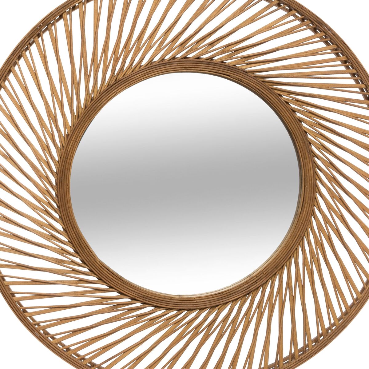 Espejo espiral Vidhay bambú