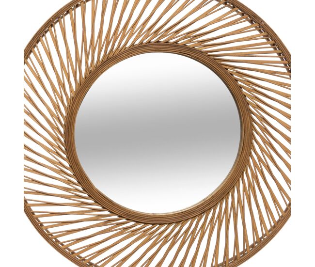 Espejo espiral vidhay diám. 71 cm bambú