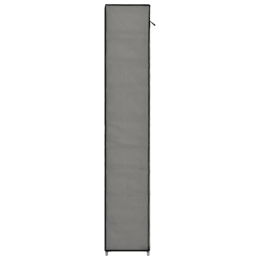 vidaXL Sapateira com cobertura 57x29x162 cm tecido cinzento