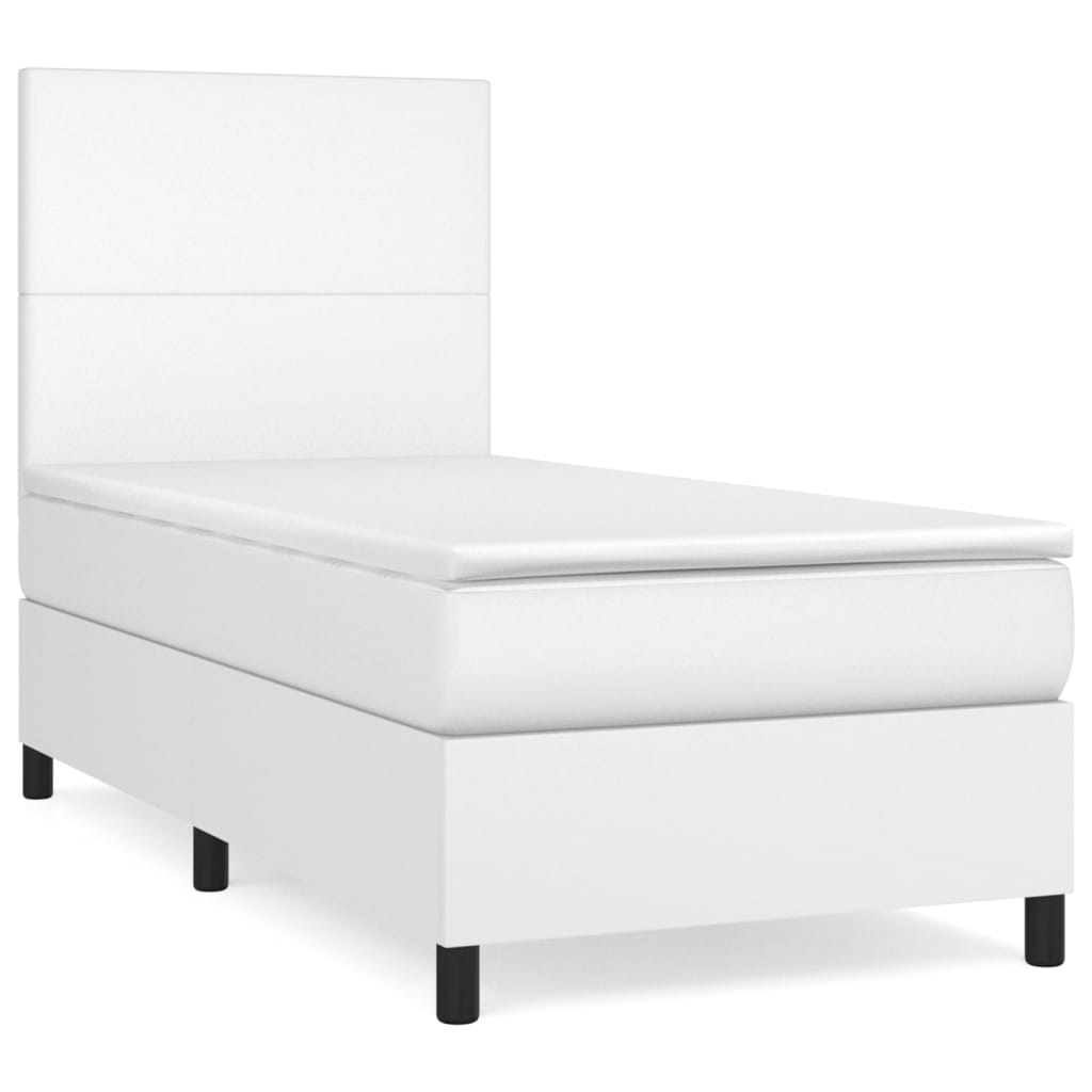 Cama box spring 90x200 Blanco