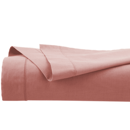 Lençol de algodão rosa 90x190cm