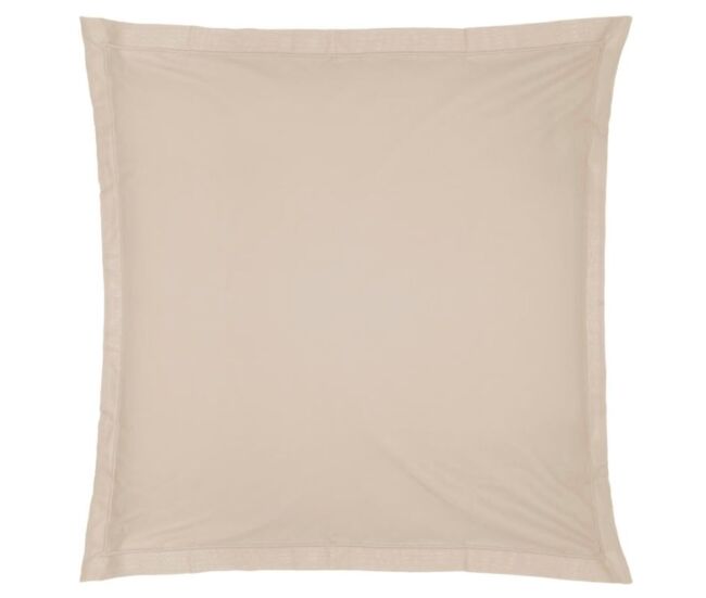 Funda de cojín algodón beige 63x63cm
