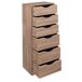 Well Home Torre de almacenamiento con 6 cajones Well Home Torre de almacenamiento con 6 cajones Madera