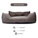 Cama para mascota + comedero doble Cama para mascota + comedero doble Marrón