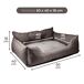 Cama para mascota + comedero doble Cama para mascota + comedero doble Marrón