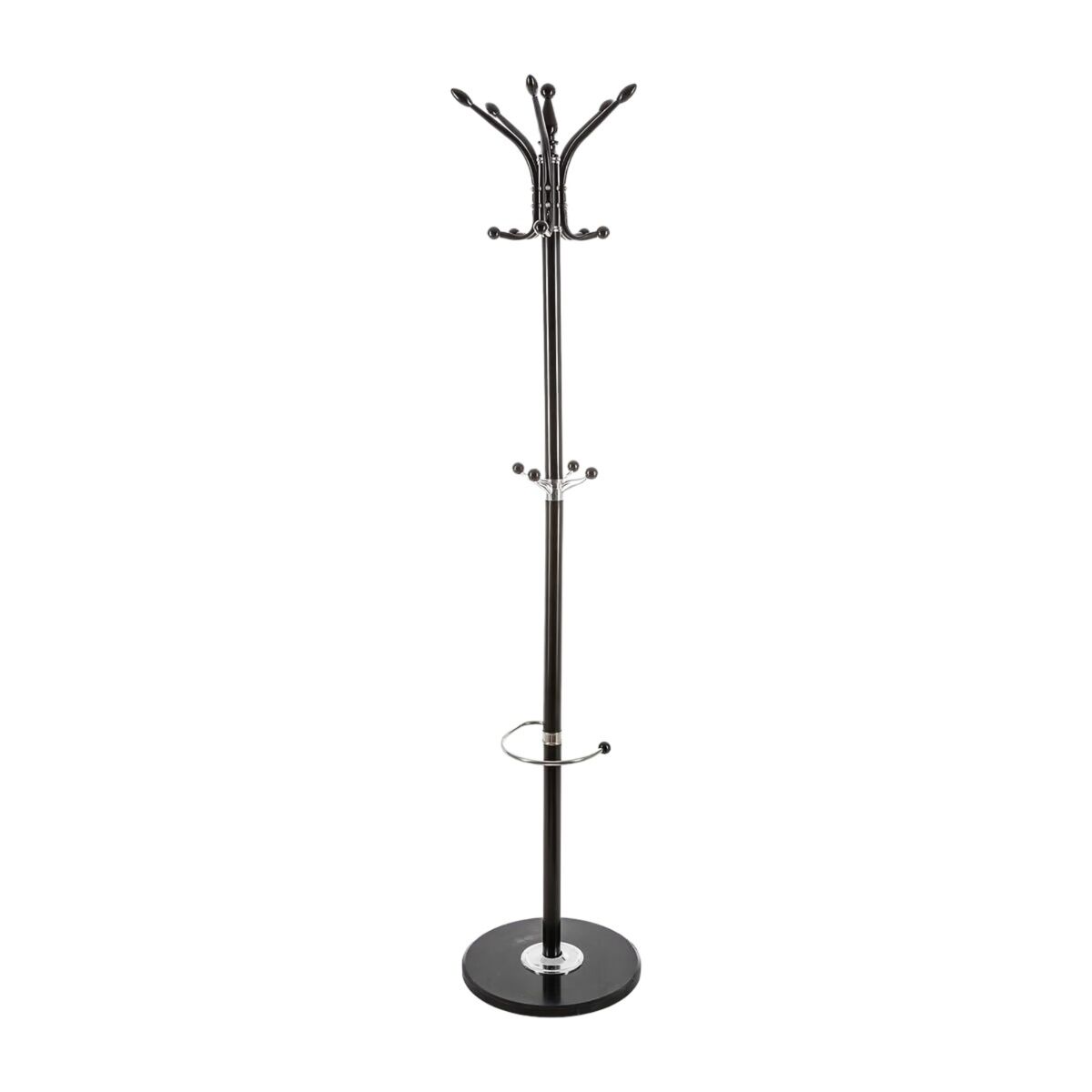 Well home perchero de metal y para paraguas con 10 perchas 182x37x37 cm