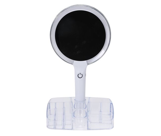 Well home espejo de maquillaje con led