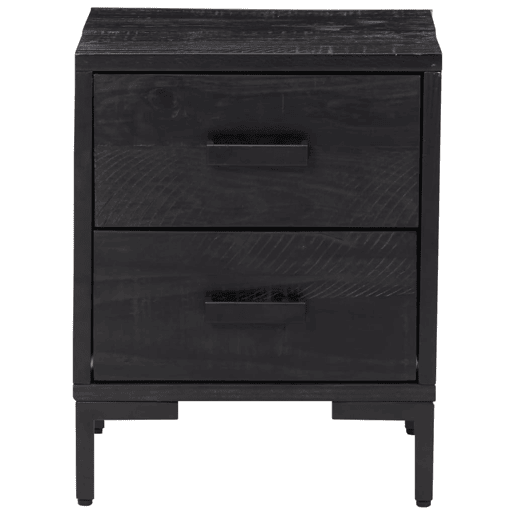 vidaXL Mesas de cabeceira 2 pcs 36x30x45 cm madeira pinho maciça preto vidaXL Mesas de cabeceira 2 pcs 36x30x45 cm madeira pinho maciça preto