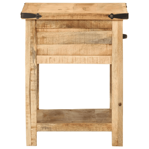 vidaXL Mesa de cabeceira 40x40x50 cm madeira mangueira maciça