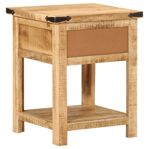 vidaXL Mesa de cabeceira 40x40x50 cm madeira mangueira maciça