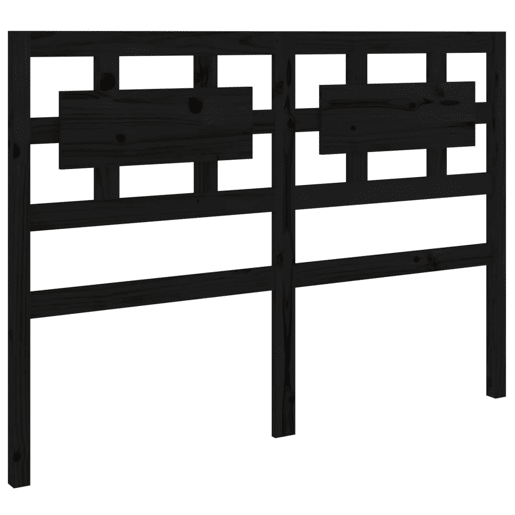 vidaXL Cabeceira de cama 125,5x4x100 cm pinho maciço preto vidaXL Cabeceira de cama 125,5x4x100 cm pinho maciço preto
