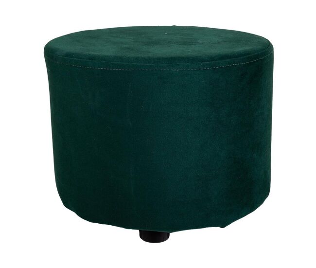 Taburete de madera forrado verde 30x24