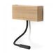 Aplique con lector LED Ravel 5W+3W marca CristalRecord Aplique con lector LED Ravel 5W+3W marca CristalRecord Negro