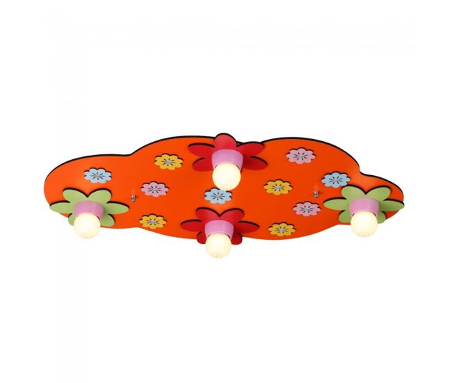 Plafón infantil nube floral mdf infantil