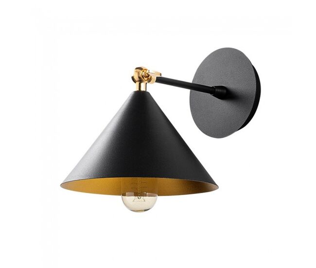 Aplique de pared harvey 19 negro marca wonderlamp