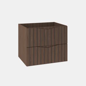 Móvel de lavatório 60cm Siena madeira e preto