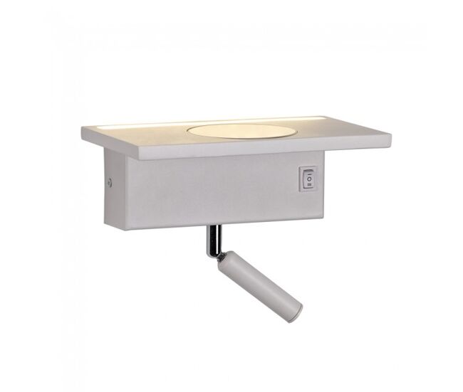 Aplique led con cargador wireless rob ii 5+3w marca cristalrecord