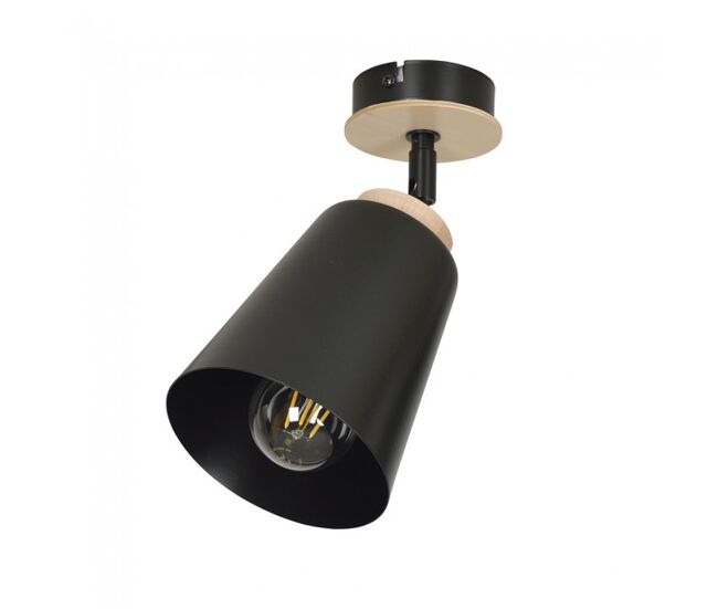 Aplique orientable tasla negro marca wonderlamp