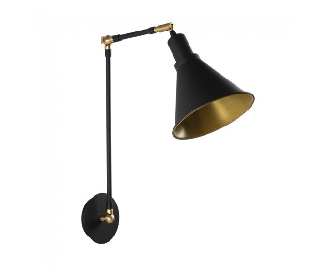 Aplique articulado harvey 20 negro marca wonderlamp