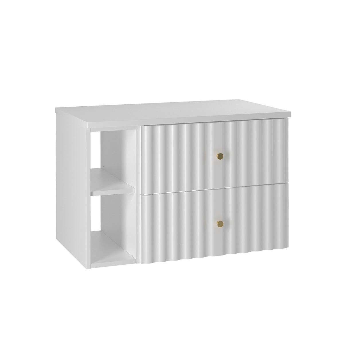 Mueble bajo lavabo 2 compartimientos encimera Izae 80