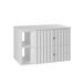 Mueble bajo lavabo 2 compartimientos encimera Izae 80 Mueble bajo lavabo 2 compartimientos encimera Izae 80 Blanco