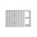 Mueble bajo lavabo 2 compartimientos encimera Izae 80 Mueble bajo lavabo 2 compartimientos encimera Izae 80 Blanco