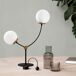 Lámpara de mesa Mosoma 2 luces marca Wonderlamp Lámpara de mesa Mosoma 2 luces marca Wonderlamp Negro