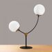 Lámpara de mesa Mosoma 2 luces marca Wonderlamp Lámpara de mesa Mosoma 2 luces marca Wonderlamp Negro