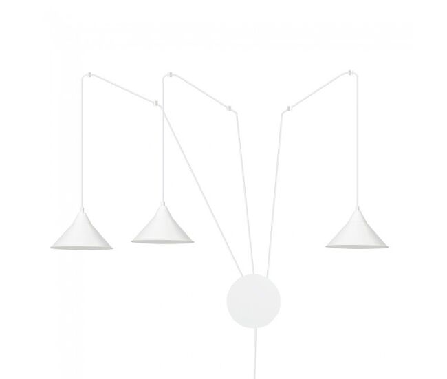 Aplique de pared cerremo blanco 3 luces marca wonderlamp