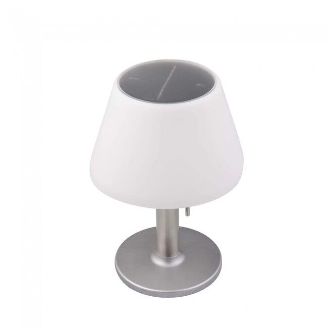 Lámpara de mesa solar led platina 5w marca wonderlamp